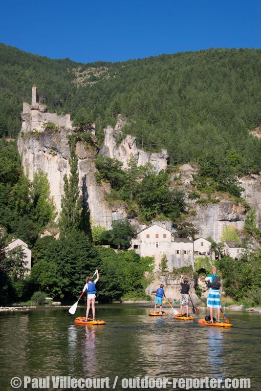 stand up paddle lozere nature speleovia ferrata gorges du tarn