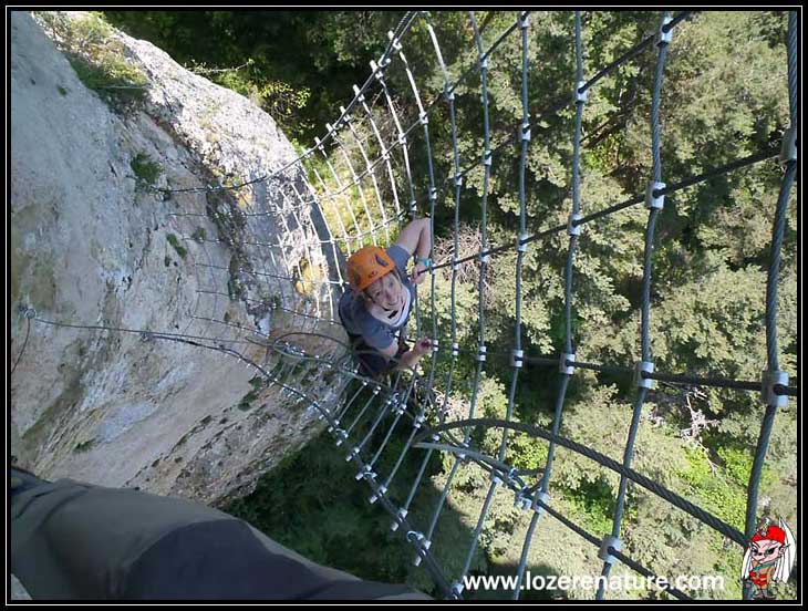 lozere nature via ferrata canourgue filet