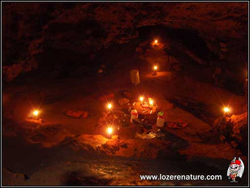 lozere nature speleologie eclairage